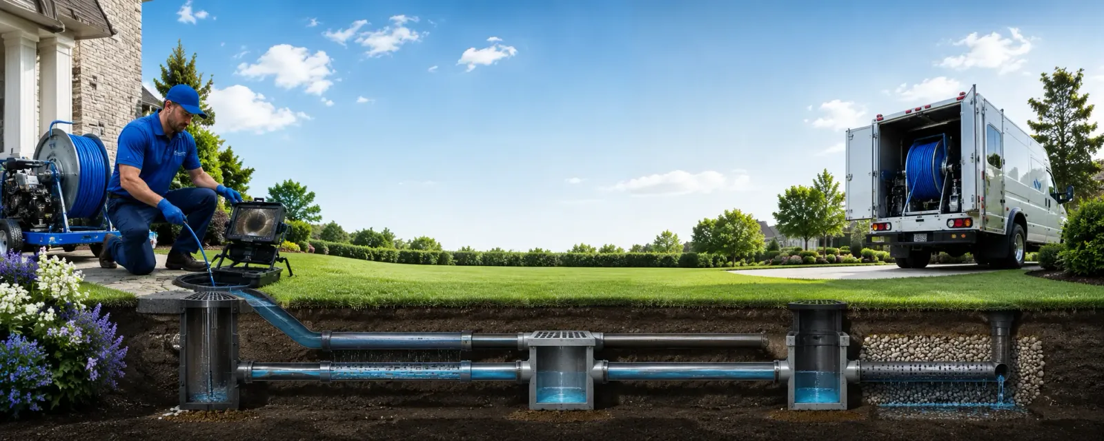 Outdoor drain cleaning information for Clarksville, VA